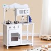 keezi kids kitchen play set wooden pretend toys cooking children cookware food keezi kids kitchen play set wooden pretend toys cooking children cookware food