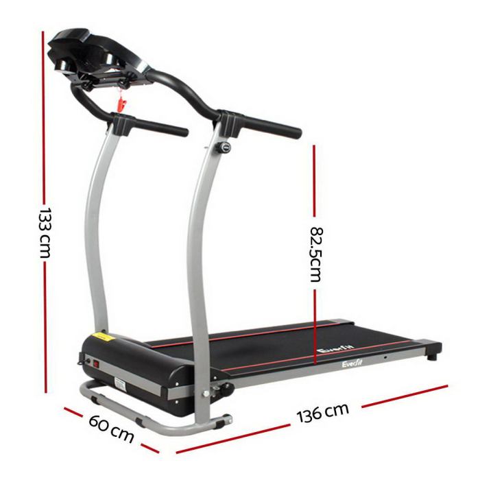 everfit treadmill electric home gym fitness exercise machine foldable 340mm