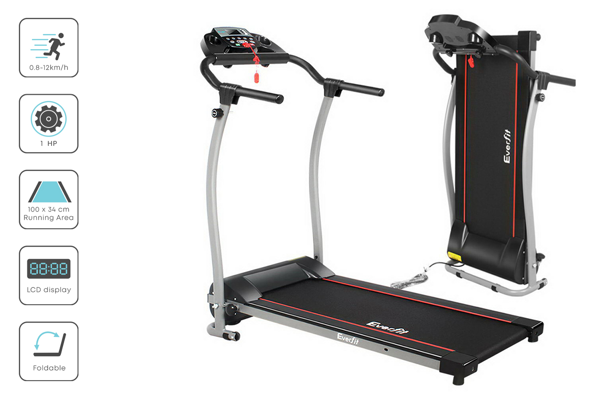 everfit treadmill electric home gym fitness exercise machine foldable 340mm everfit treadmill electric home gym fitness exercise machine foldable 340mm