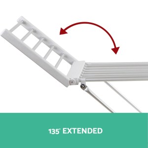 devanti electric heated towel rail rack 18 bars freestanding clothes dry warmer