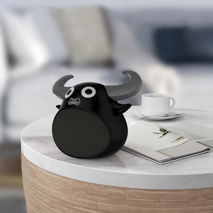 fitsmart bluetooth animal face speaker portable wireless stereo sound black fitsmart bluetooth animal face speaker portable wireless stereo sound black
