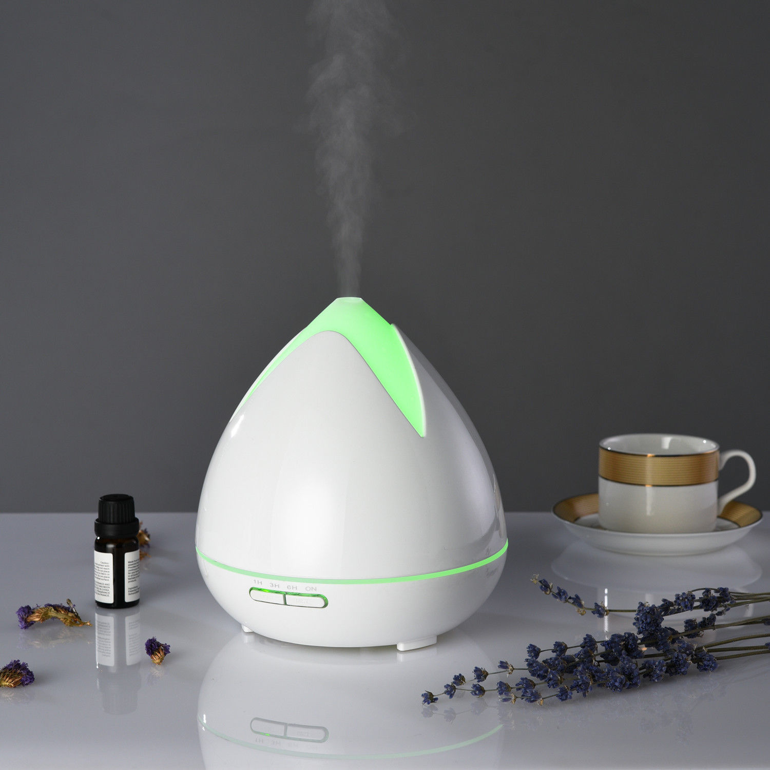 essential oils ultrasonic aromatherapy diffuser air humidifier purify 400ml white