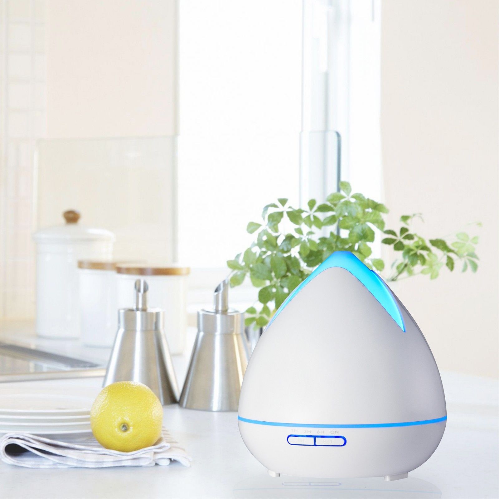 essential oils ultrasonic aromatherapy diffuser air humidifier purify 400ml white