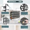 spice rack organiser with 28 spice jars, spice labels, funnel and marker for kitchen countertop spice rack organiser with 28 spice jars, spice labels, funnel and marker for kitchen countertop