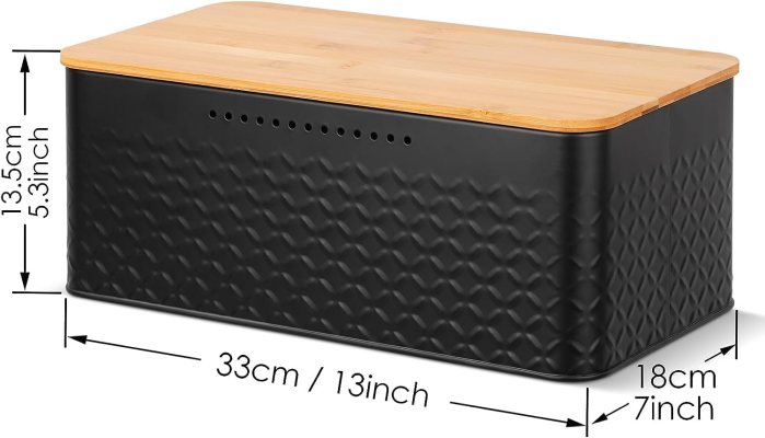 bread bin with bamboo lid used as chopping board for kitchen countertop bread bin with bamboo lid used as chopping board for kitchen countertop