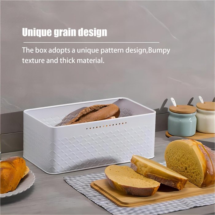 bread bin with bamboo lid used as chopping board for kitchen countertop