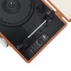 mbeat aria retro turntable with bluetooth & usb disk record
