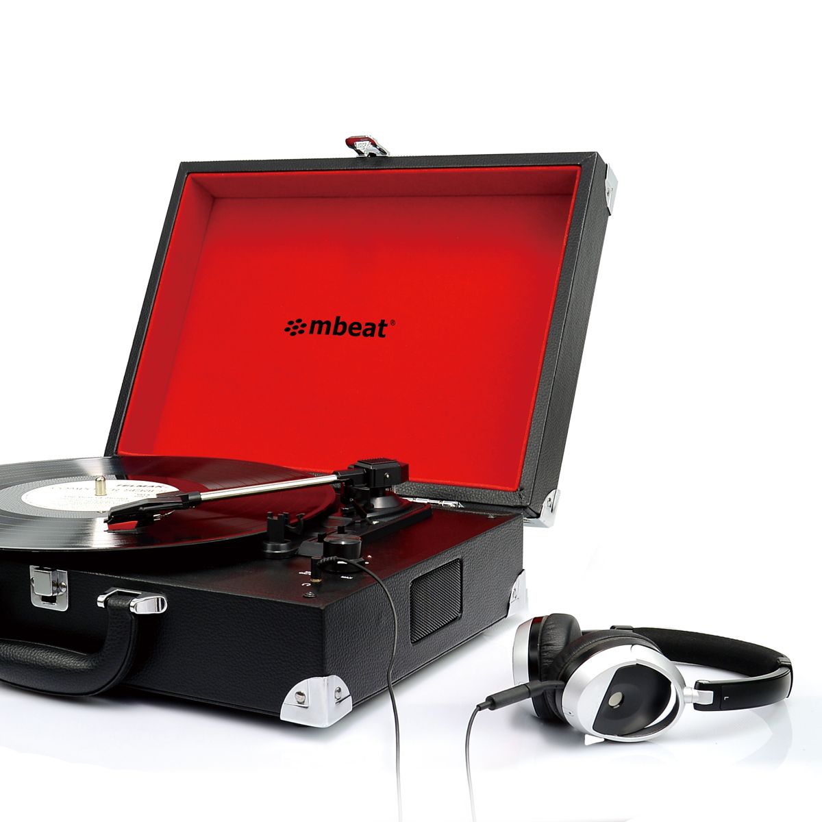 mbeat retro briefcase styled usb turntable