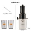 eurochef cold press slow juicer machine, large chute, 200w, white eurochef cold press slow juicer machine, large chute, 200w, white