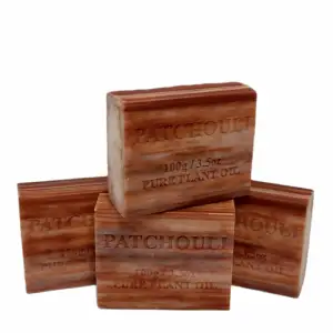 10x 100g plant oil soap patchouli scent pure natural vegetable base bar 10x 100g plant oil soap patchouli scent pure natural vegetable base bar