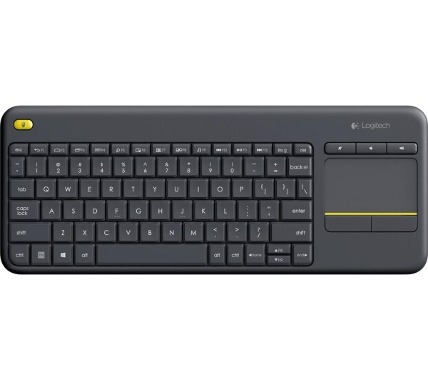 logitech k400 plus touch wireless keyboard black (920 007165)