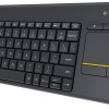 logitech k400 plus touch wireless keyboard black (920 007165)