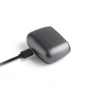 lexon minut mini alarm clock gunmetal
