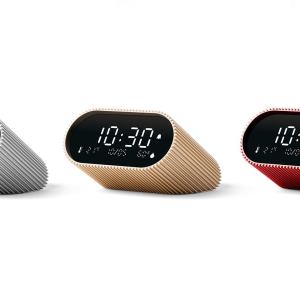 lexon ray clock lcd alarm clock with temperature / humidity display red lexon ray clock lcd alarm clock with temperature / humidity display red