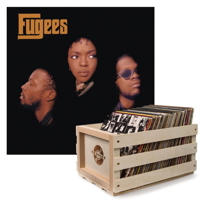 Crosley Record Storage Crate Fugees The Score Vinyl Album Bundle Crosley Record Storage Crate Fugees The Score Vinyl Album Bundle