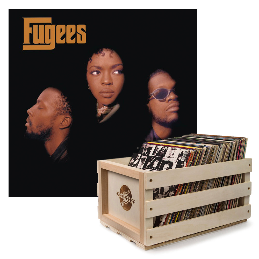 Crosley Record Storage Crate Fugees The Score Vinyl Album Bundle Crosley Record Storage Crate Fugees The Score Vinyl Album Bundle