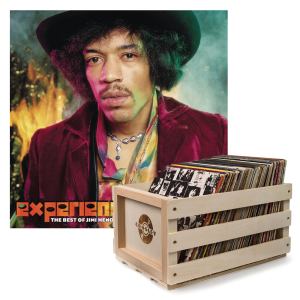 Crosley Record Storage Crate The Jimi Hendrix Experience Hendrix: The Best of Jimi Hendrix Vinyl Album Bundle Crosley Record Storage Crate The Jimi Hendrix Experience Hendrix: The Best of Jimi Hendrix Vinyl Album Bundle