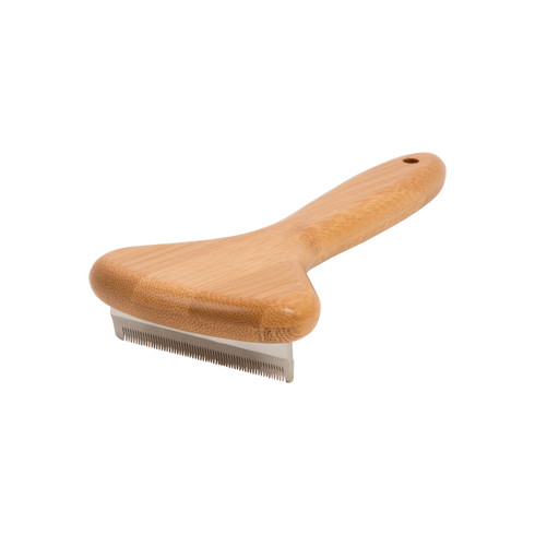 natural bamboo deshedding tool: cats & dogs