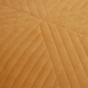 j.elliot home merida mustard velvet quilted coverlet set queen/king