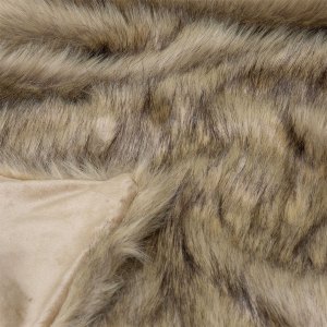 j.elliot home grizzly brown faux fur throw