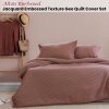 ardor alton burlwood jacquard embossed texture geo quilt cover set king ardor alton burlwood jacquard embossed texture geo quilt cover set king