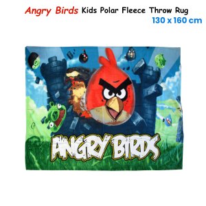 angry birds printed polar fleece throw rug 130 x 160 cm angry birds printed polar fleece throw rug 130 x 160 cm