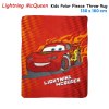 lightning mcqueen printed polar fleece throw rug 130 x 160 cm