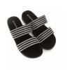 two strap rhinestone low sandal with 3 cm heel 36 eu women