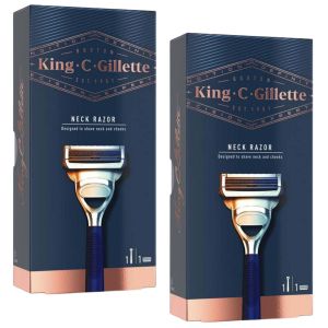 gillette razor for neck & cheeks 2 packs