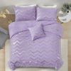 soft purple comforter set, king size, cozy 3 piece bedding with pillowcases soft purple comforter set, king size, cozy 3 piece bedding with pillowcases