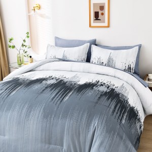 floral stripes comforter set, king size, warm 3 piece bedding with pillowcases floral stripes comforter set, king size, warm 3 piece bedding with pillowcases