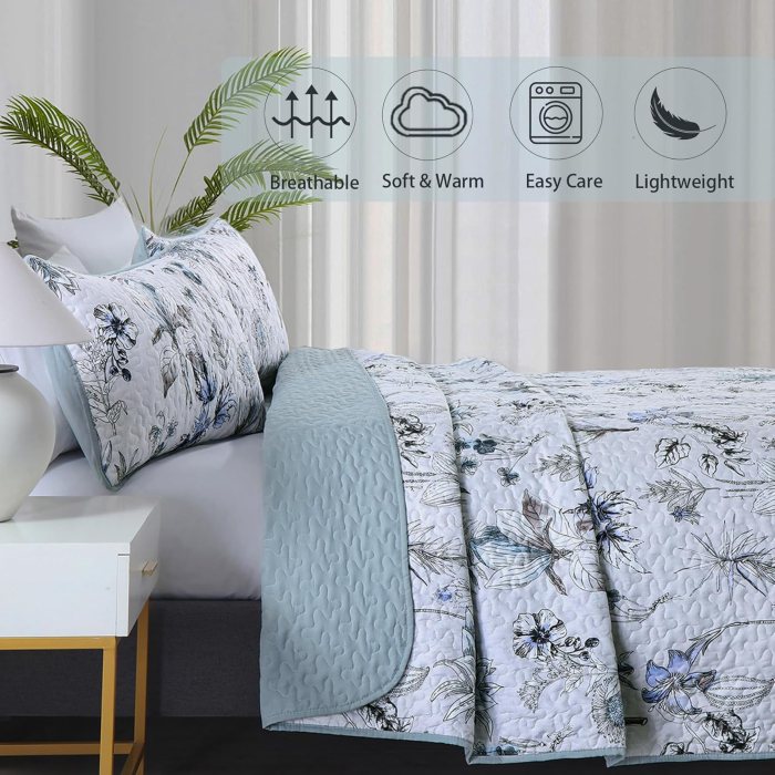 yearning quilted coverlet and pillowcovers set: for a better night's sleep queen size yearning quilted coverlet and pillowcovers set: for a better night's sleep queen size