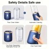 1 x portable usb blue rechargeable juicer cup,portable blender for smoothies and juices usb rechargeable, powerful & compact