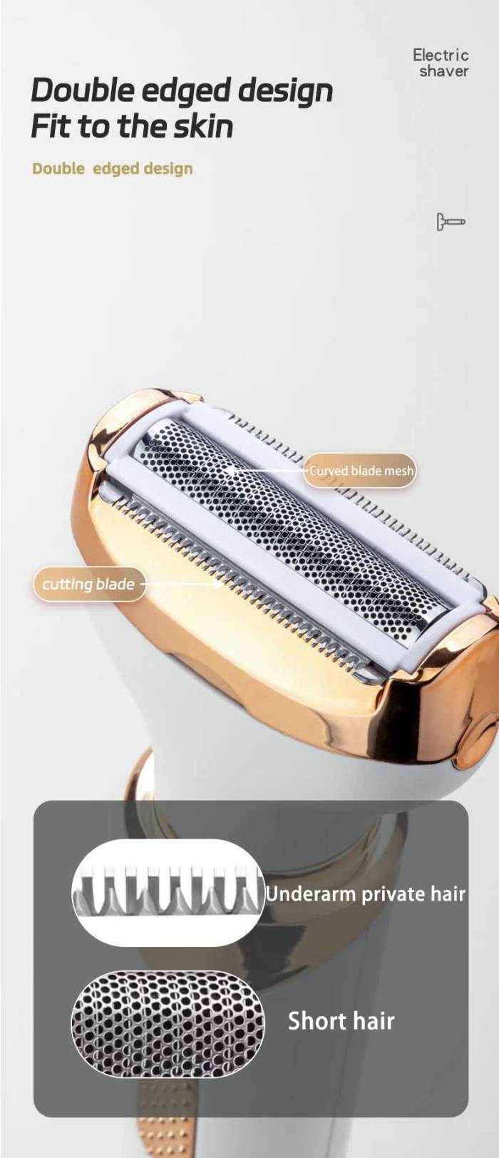 women's 4 in 1 electric hair removal razor for sensitive areas underarm, bikini line & body grooming (3021 white) women's 4 in 1 electric hair removal razor for sensitive areas underarm, bikini line & body grooming (3021 white)