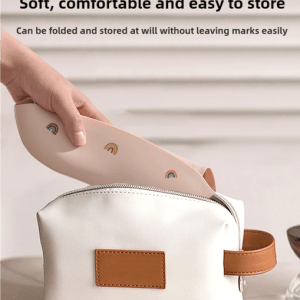 rocket pattern beige soft and safe silicone baby feeding set bib, bowl, and spoon combo for mess free meals rocket pattern beige soft and safe silicone baby feeding set bib, bowl, and spoon combo for mess free meals