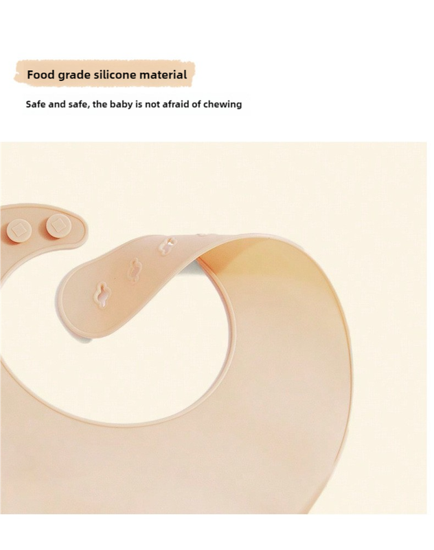 dinosaur pattern beige soft and safe silicone baby feeding set bib, bowl, and spoon combo for mess free meals dinosaur pattern beige soft and safe silicone baby feeding set bib, bowl, and spoon combo for mess free meals