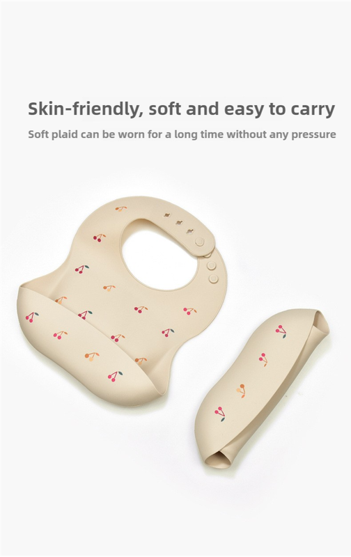 dinosaur pattern beige soft and safe silicone baby feeding set bib, bowl, and spoon combo for mess free meals dinosaur pattern beige soft and safe silicone baby feeding set bib, bowl, and spoon combo for mess free meals