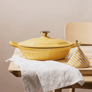 buydeem cp581 enameled cast iron dutch oven yellow