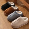 winter plush warm platform slippers Winter Plush Warm Platform Slippers