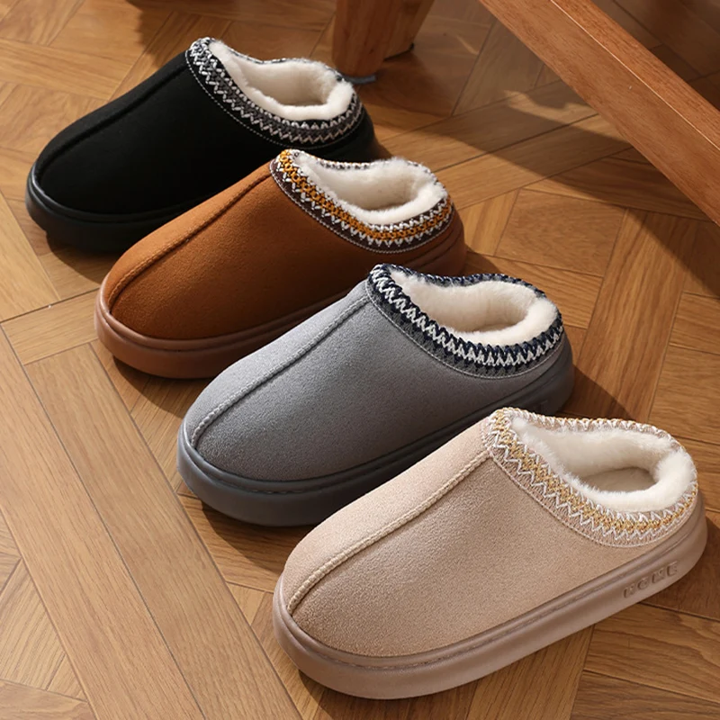winter plush warm platform slippers Winter Plush Warm Platform Slippers