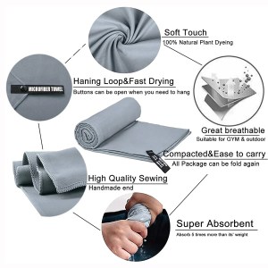 quick drying sports towel gym fitness camping running beach washcloth Quick-Drying Sports Towel Gym Fitness Camping Running Beach Washcloth 1