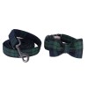 Unique Style Paws Plaid Durable Collar with Bow 4