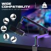 fifine adjustable low profile arm microphone stand with cable managment/desk mount, suspension boom for k688 ampligame am8 bm88 FIFINE Adjustable Low-profile Arm Microphone Stand with Cable Managment/Desk Mount, Suspension Boom for K688 Ampligame AM8-BM88 4