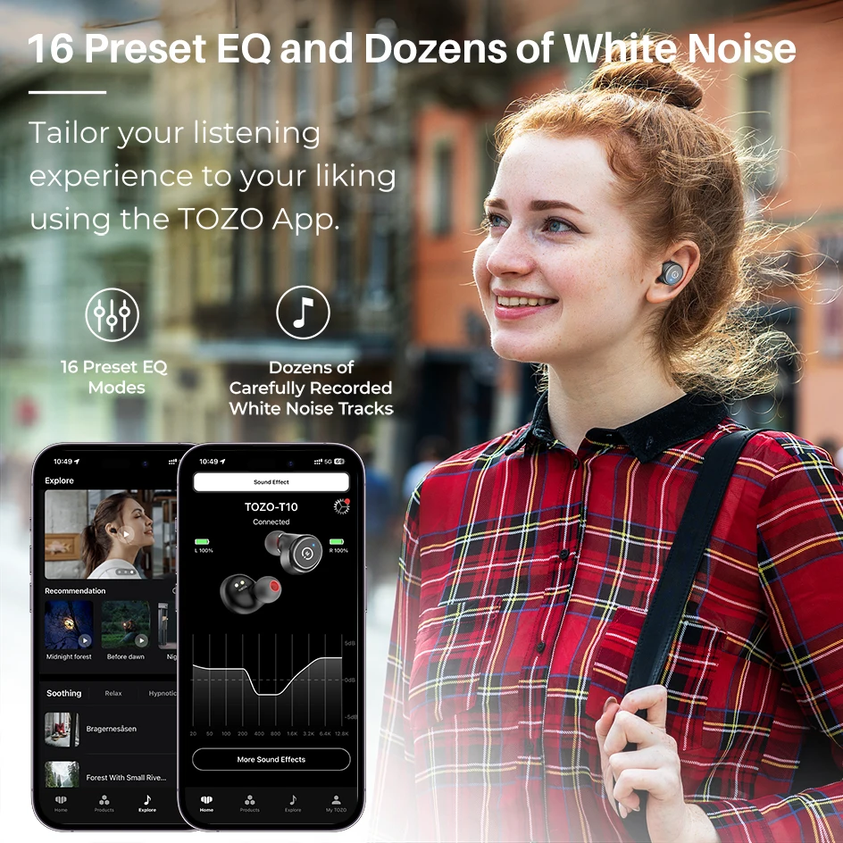 tozo 2024 t10 mini wireless earbuds ergonomic edition bluetooth 5.3 headphones 55h playtime app eq customisable TOZO 2024 T10 mini Wireless Earbuds Ergonomic Edition Bluetooth 5.3 Headphones 55H Playtime APP EQ Customisable 2
