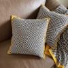 black geometric pillows knitting cushion case yellow border decorative pillow cover for sofa luxury living room home decoration Black Geometric Pillows Knitting Cushion Case Yellow Border Decorative Pillow Cover For Sofa Luxury Living Room Home Decoration
