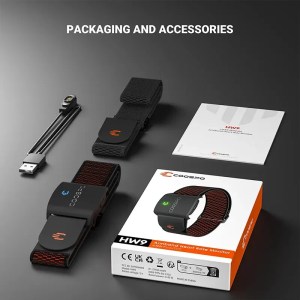 COOSPO HW9 Armband Monitor with HR Zones/Calories HRM Sensor for Fitness Cycling BLE5.0 ANT+ for Peloton, Zwift, Wahoo 6