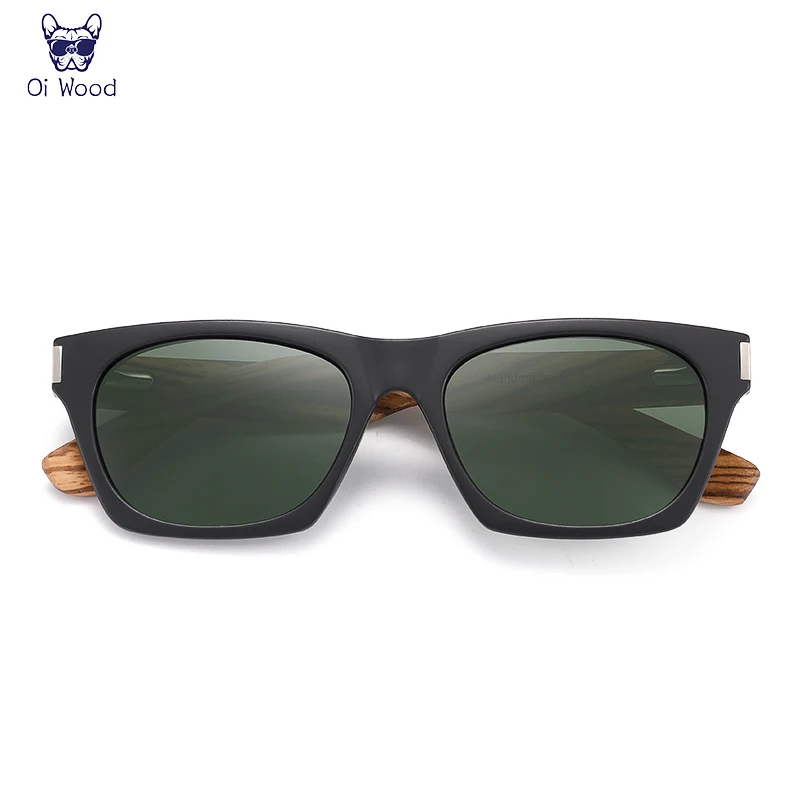 Oi Wood New Zebra Wooden Leg Polarized Driving Sunglasses 3