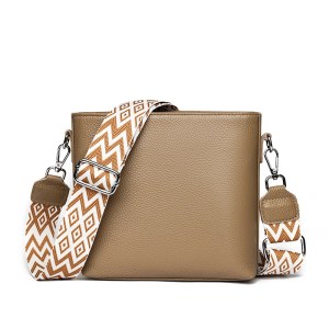 Square 100% Genuine Leather Shoulder Bag – Luxury Soft Cowhide Crossbody Bucket Tote for Women 2