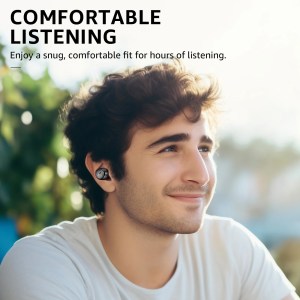 TOZO E1 Built in Mic Earbuds in ear Ergonomic Headsets Wireless Charging IPX6 Waterproof 32 EQs APP Support 3
