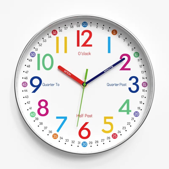 12 inch cartoon kids wall clock – early education time management – silent quartz – 30cm home decor 12-inch Cartoon Kids Wall Clock – Early Education Time Management – Silent Quartz – 30CM Home Decor